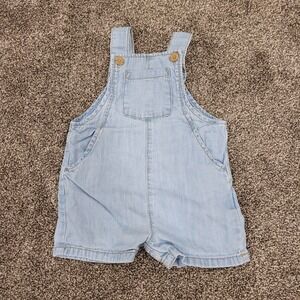 Little Planet by Carters Organic Cotton Denim Overalls Light Wash 18M